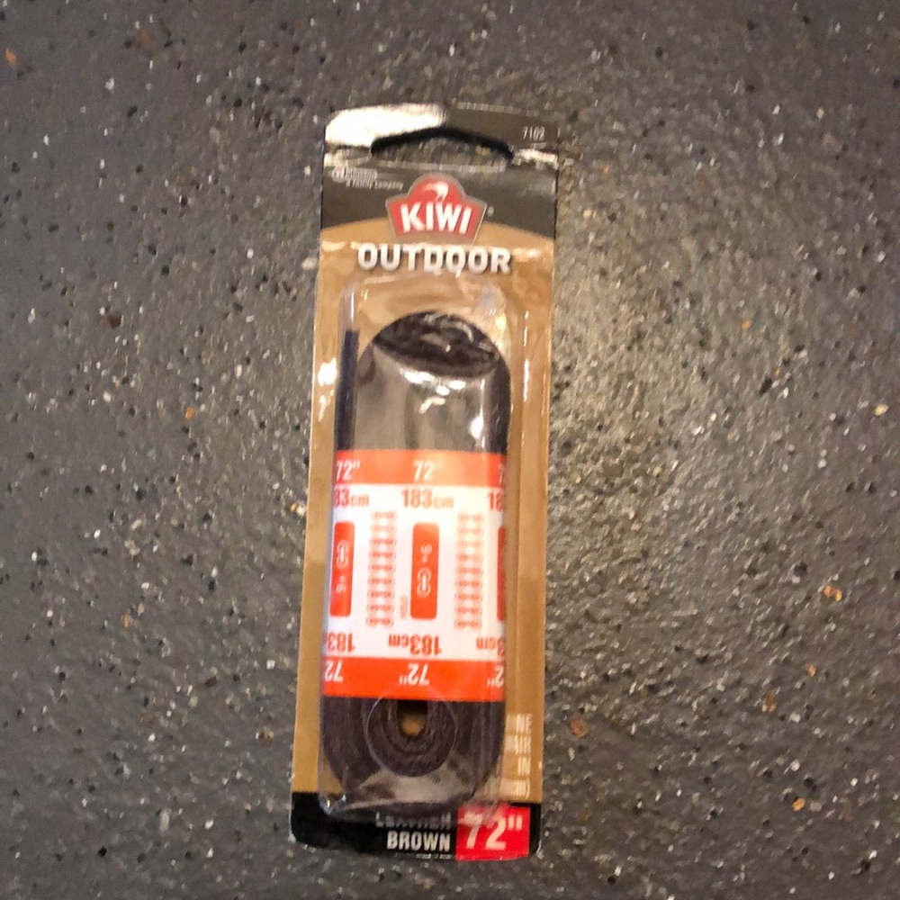 Kiwi leather laces 72”  new in box.